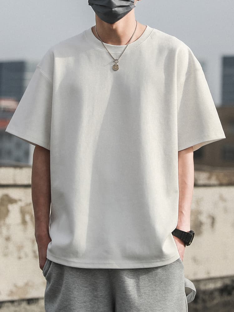無地 Tシャツ ゆったりシルエット 無地半袖カットソー